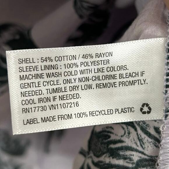 A New Day Target Long Sleeve Floral Blouse Top Purple Peasant Boho Size XXL - Picture 6 of 6